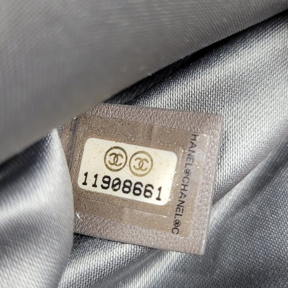 NEW Chanel Silver Metallic Perforated 2.55 Bag - Picture 13 of 14